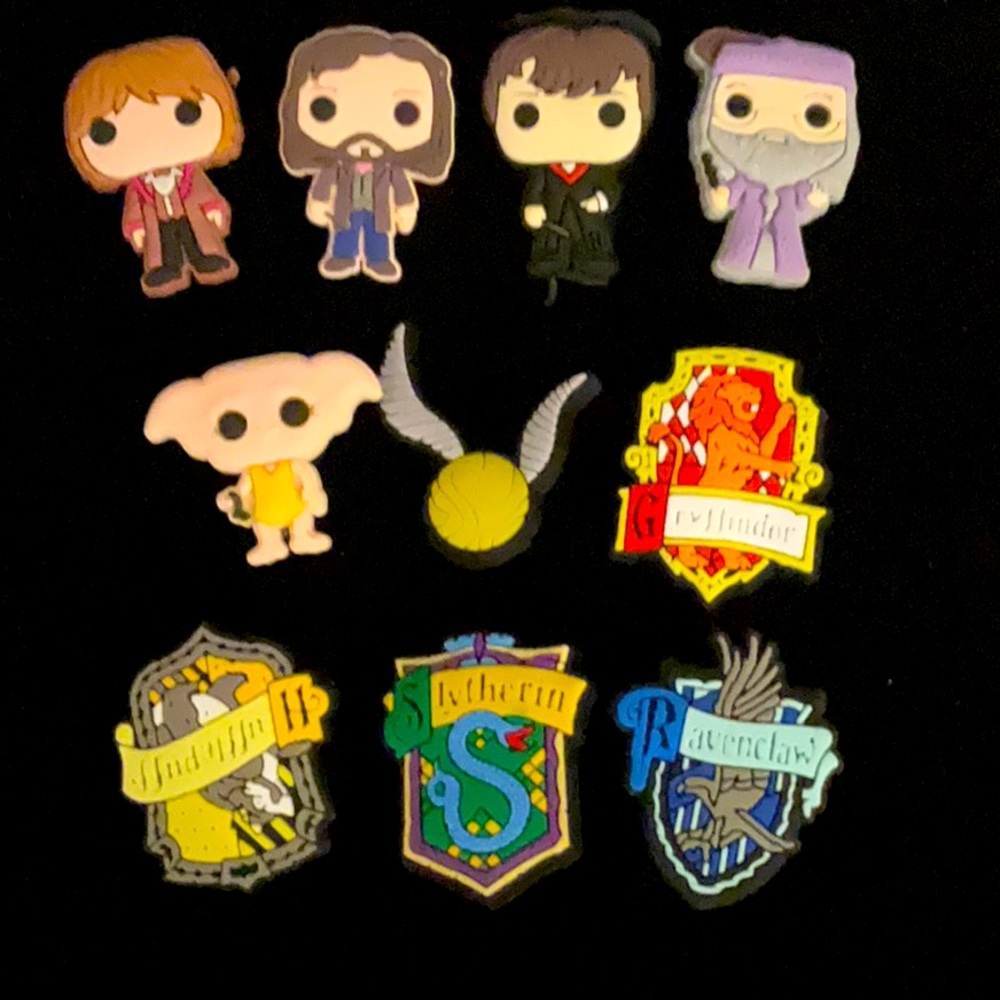 10pc Harry Potter Croc Charms